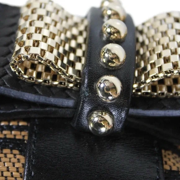 Christian Louboutin Womens One Strap Tiger Panama Sweety Charity Handbag Brown - Picture 13 of 17